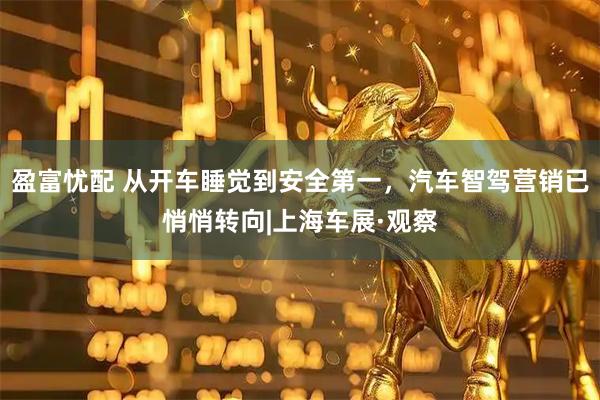 盈富忧配 从开车睡觉到安全第一,汽车智驾营销已悄悄转向|上海车展·观察