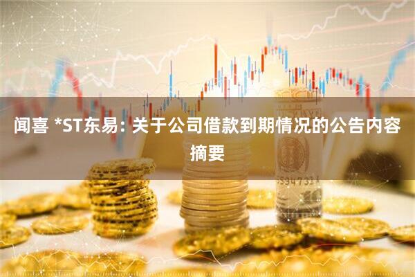 闻喜 *ST东易: 关于公司借款到期情况的公告内容摘要