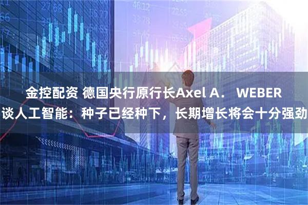 金控配资 德国央行原行长Axel A． WEBER谈人工智能：种子已经种下，长期增长将会十分强劲